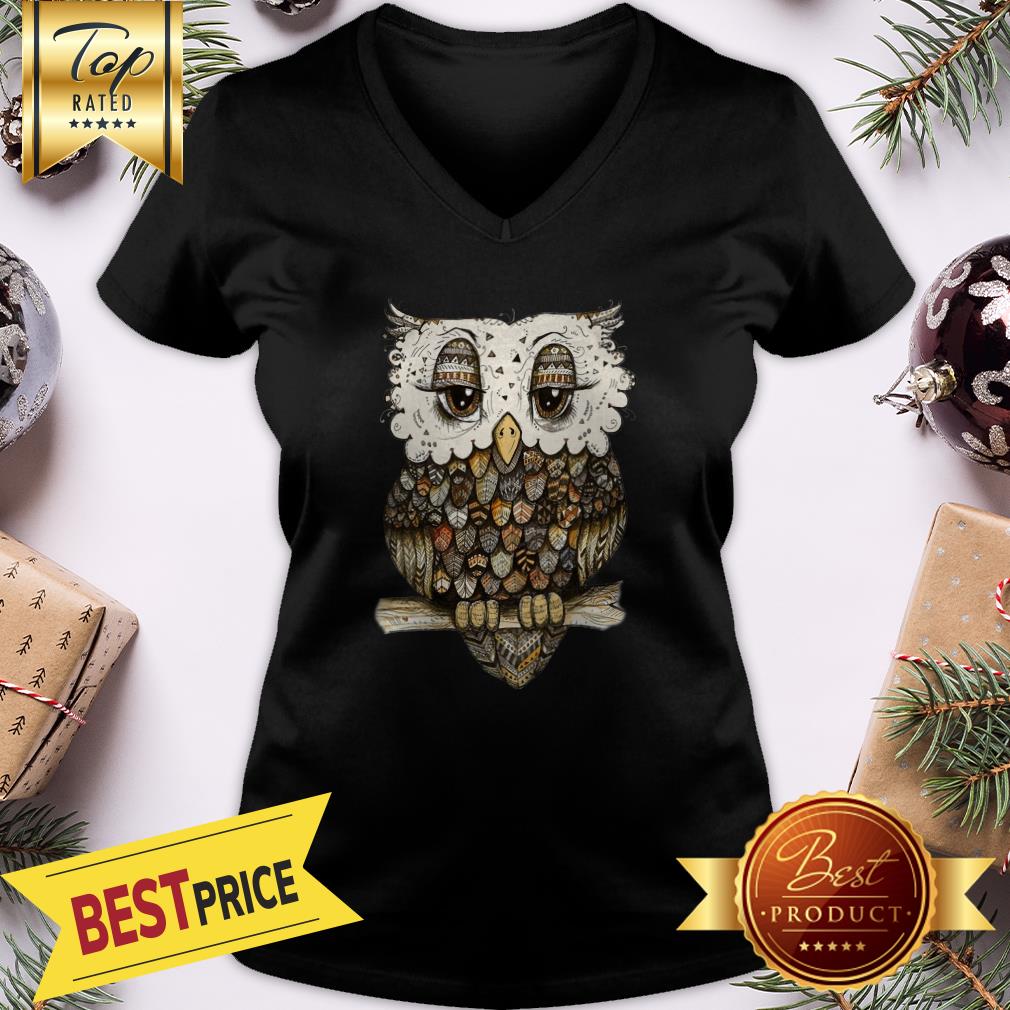Miaprintspro Owl Brocade Owl Shirt