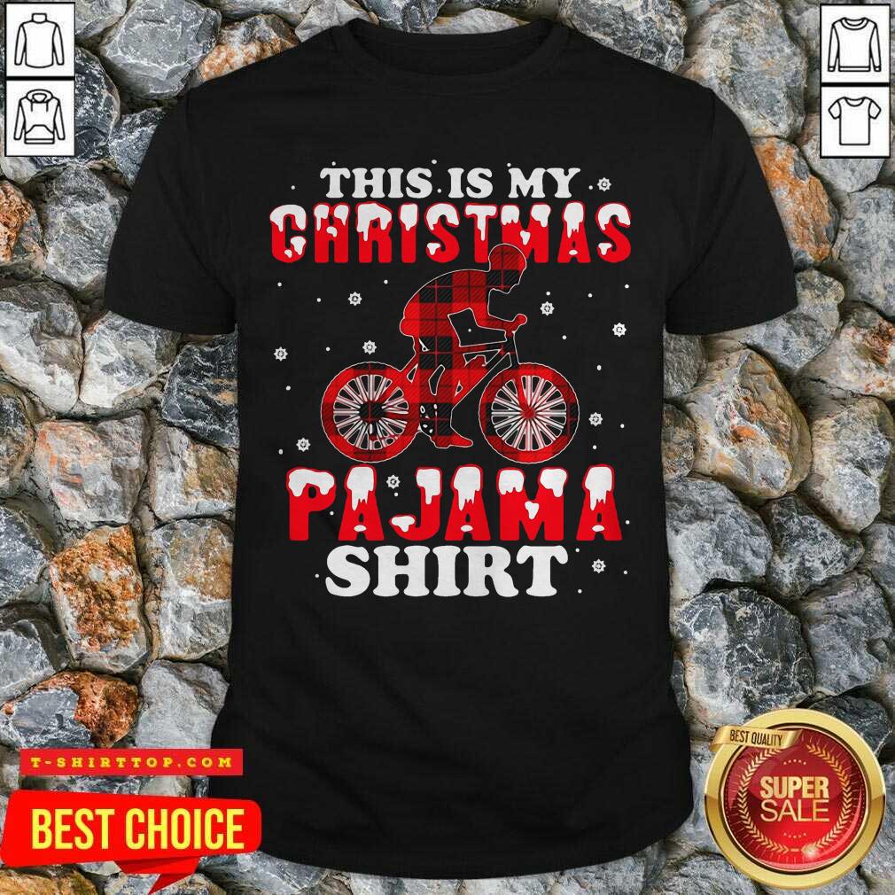 Mountain Biking This Is My Christmas Pajama Shirt