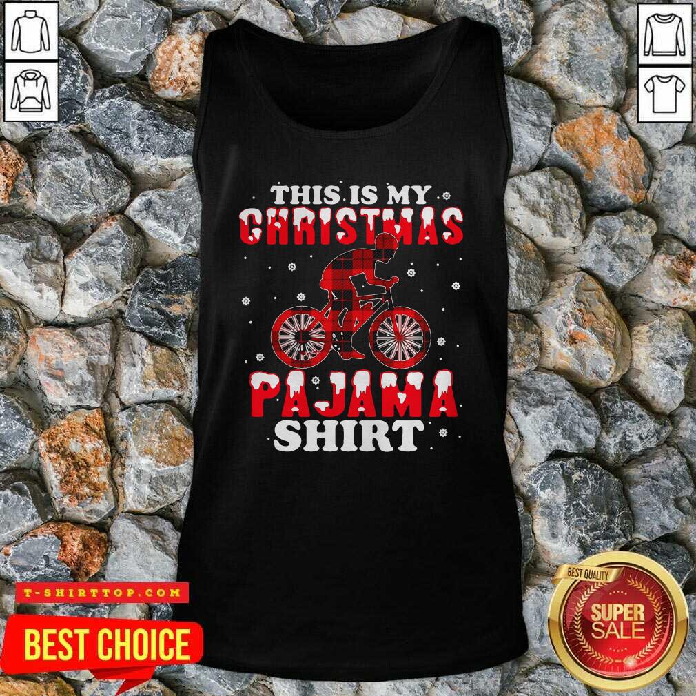 Mountain Biking This Is My Christmas Pajama Shirt