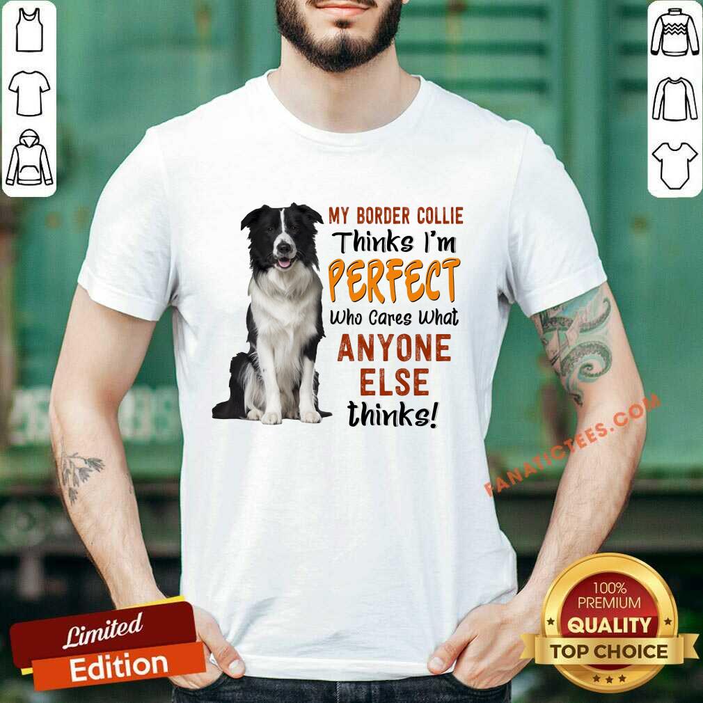 My Border Collie Thinks I'm Perfect Shirt