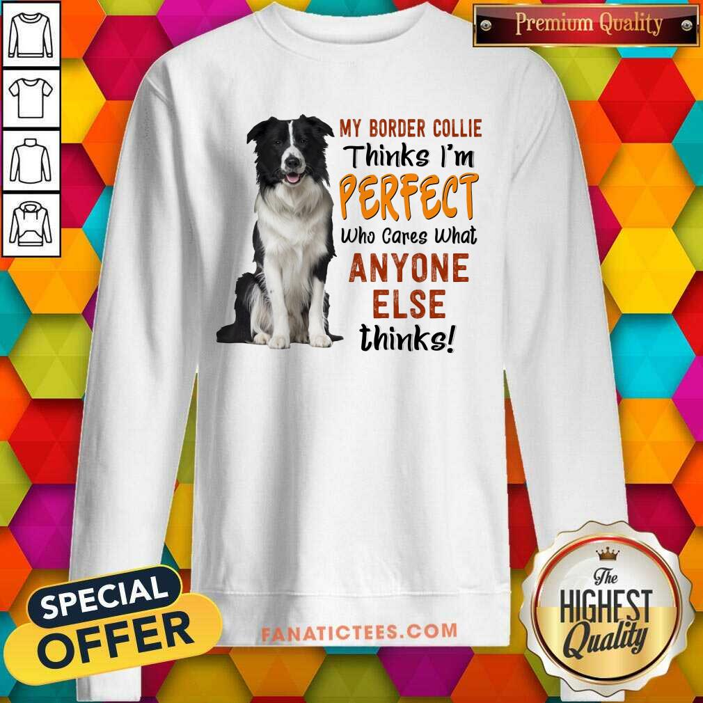 My Border Collie Thinks I'm Perfect Shirt