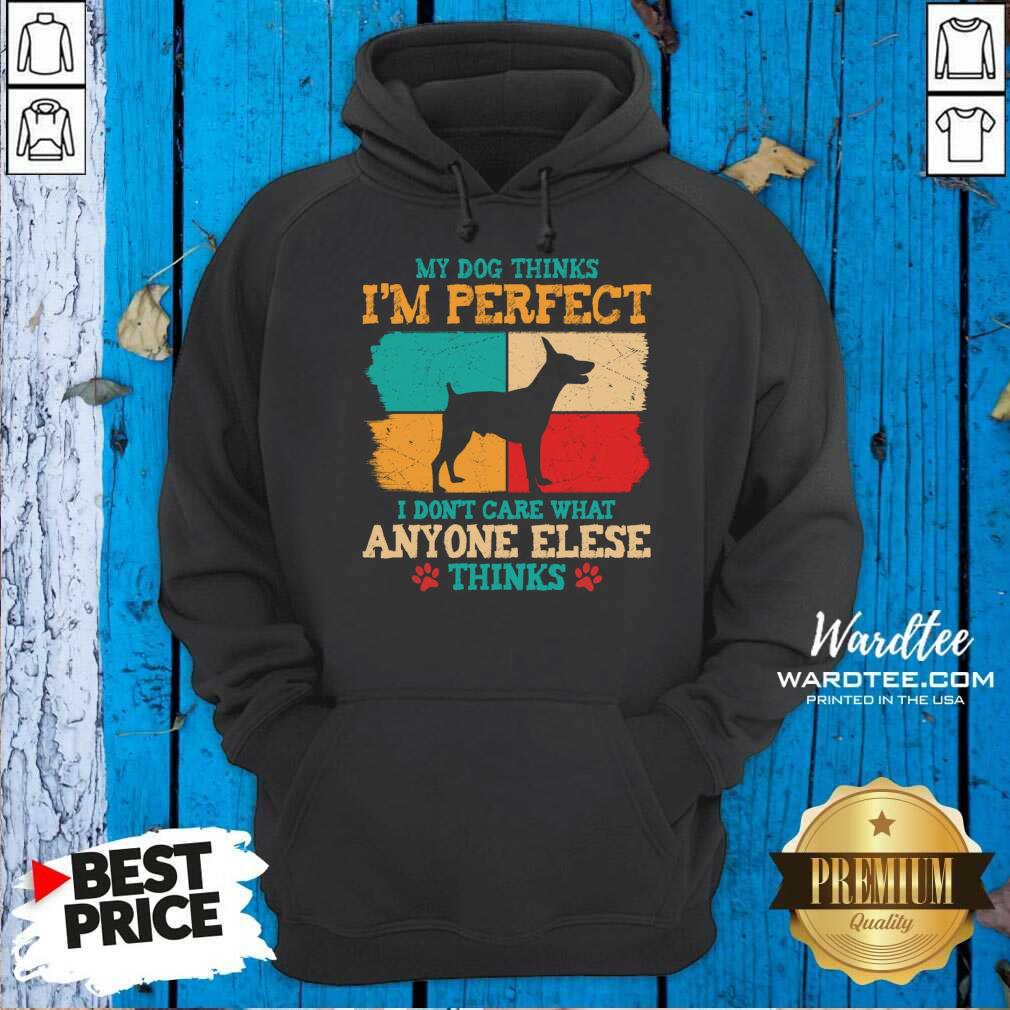 My Dog Thinks I'm Perfect I Don't Care That Anyone Elese Thinks Shirt