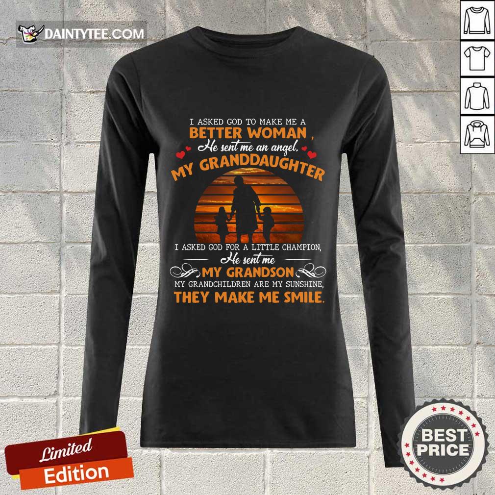 My Granddaughter My Grandson Smile Shirt