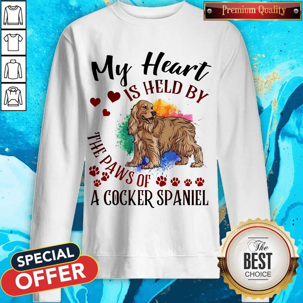 My Heart Is Held By The Paws Of A Cocker Spaniel Shirt