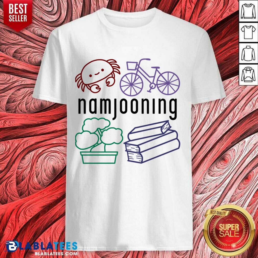 Namjooning Crab Plant Books Bicycle Shirt