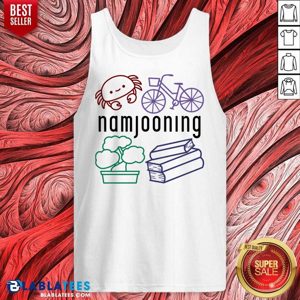 Namjooning Crab Plant Books Bicycle Shirt