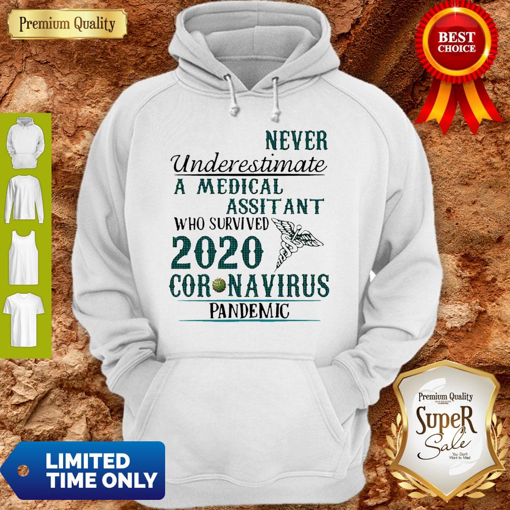 Never Underestimate A Medical Assistant Who Survived 2020 Coronavirus Shirt