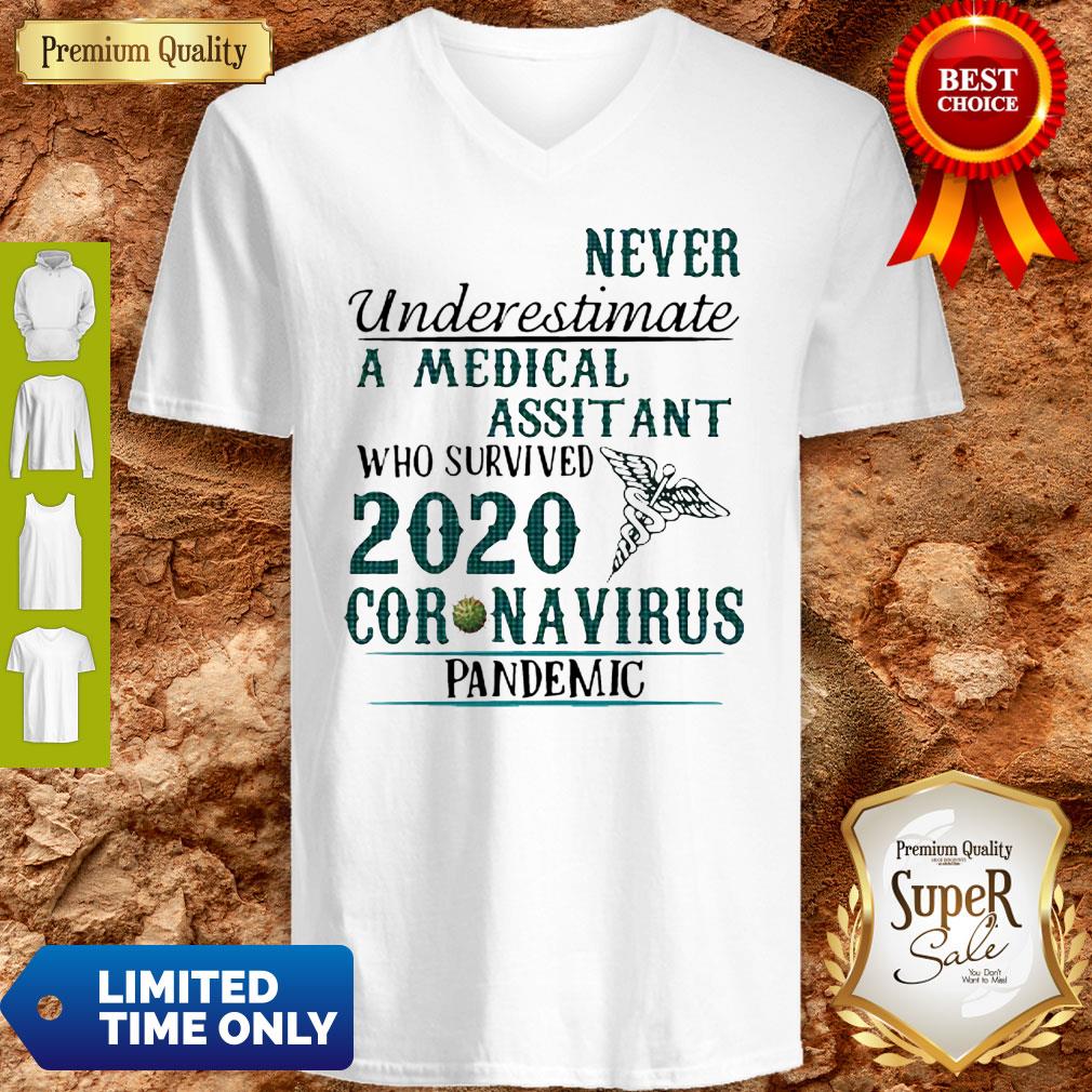 Never Underestimate A Medical Assistant Who Survived 2020 Coronavirus Shirt
