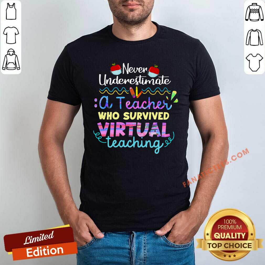 Never Underestimate A Teacher Who Survived Virtual Shirt