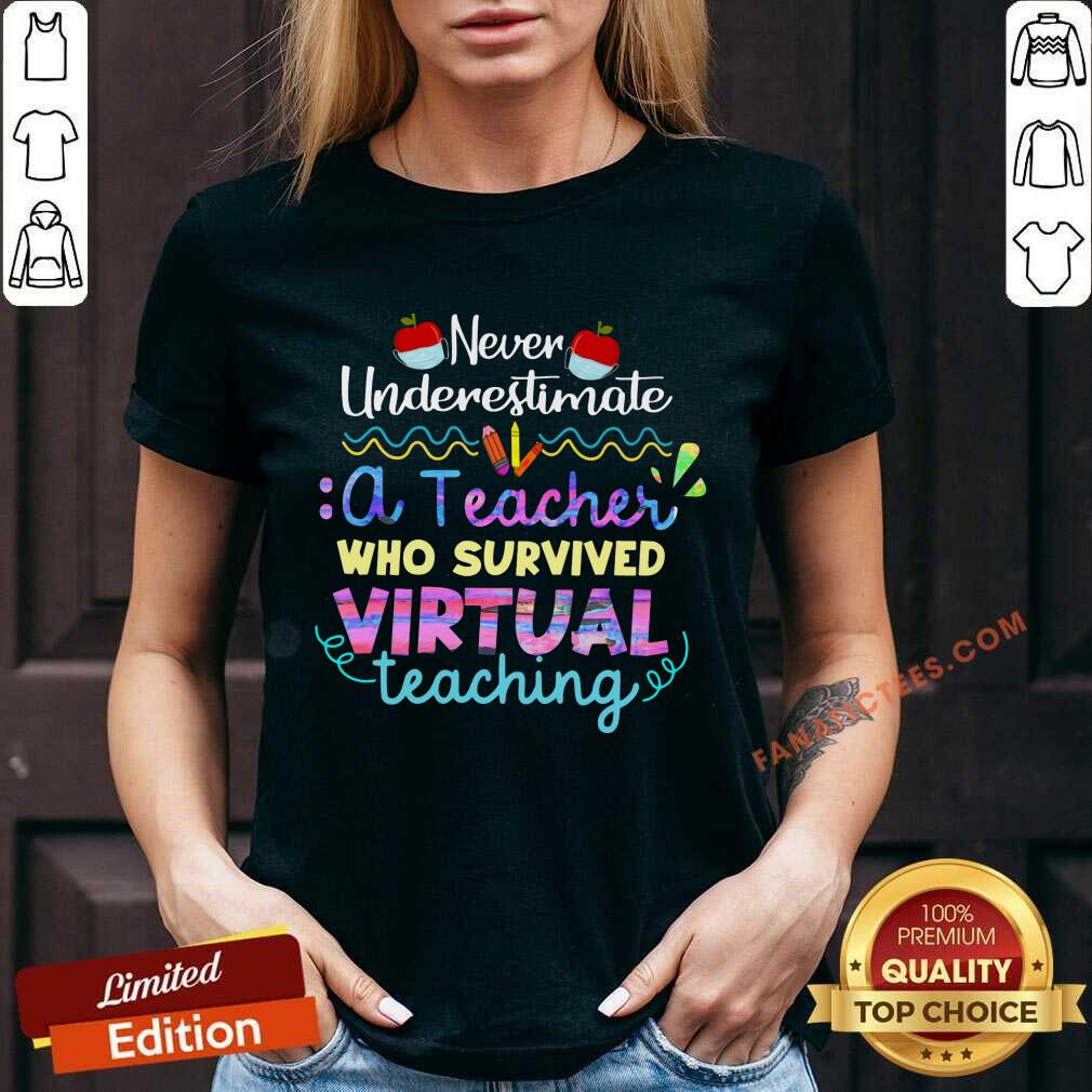 Never Underestimate A Teacher Who Survived Virtual Shirt
