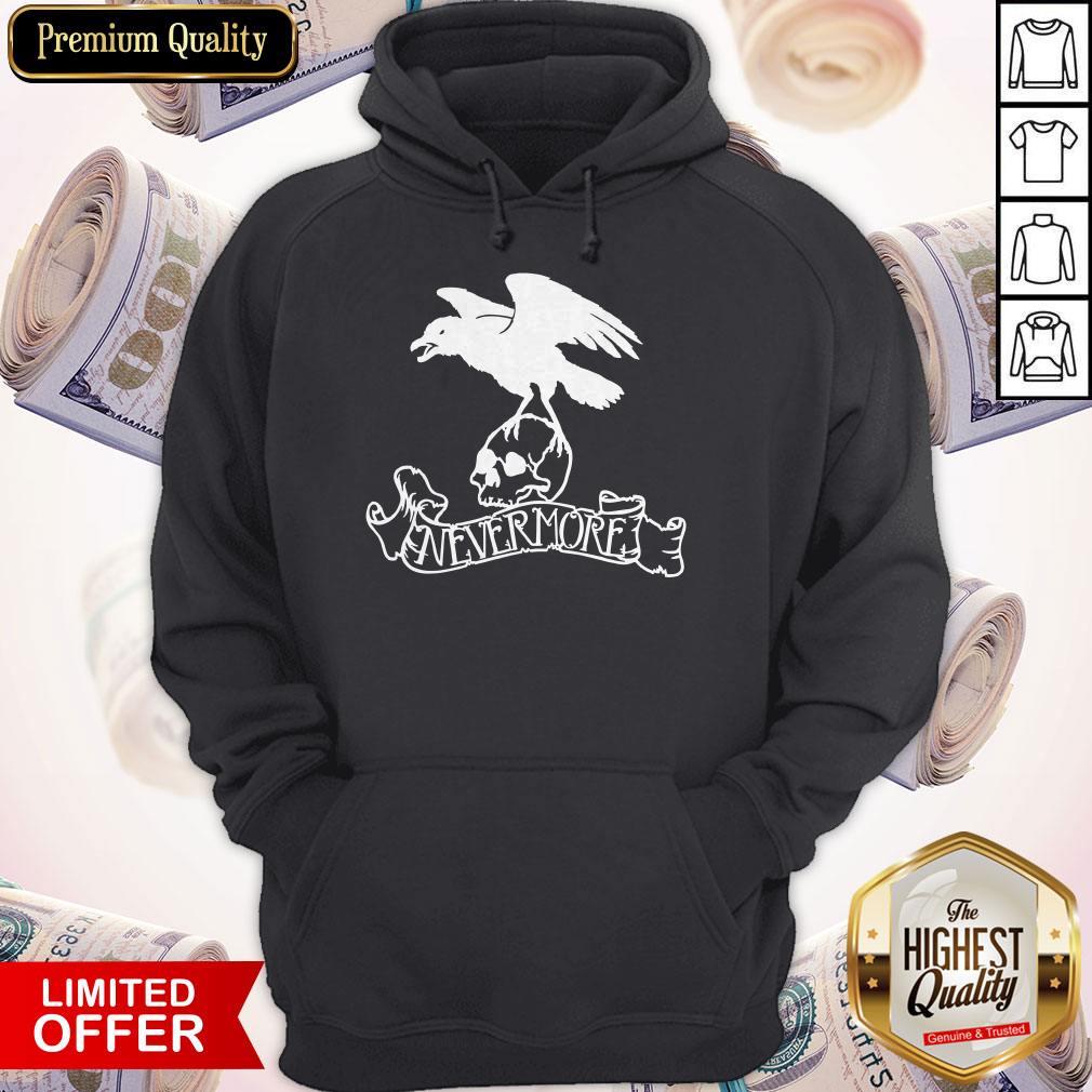 Nevermore Raven And Skull Shirt
