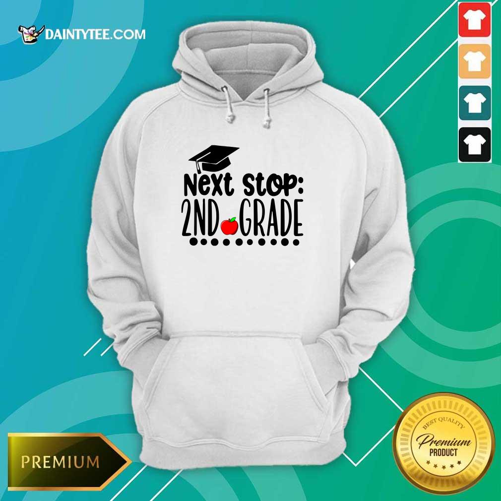 Next Stop 2Nd Grade Graduation Cap Apple Shirt