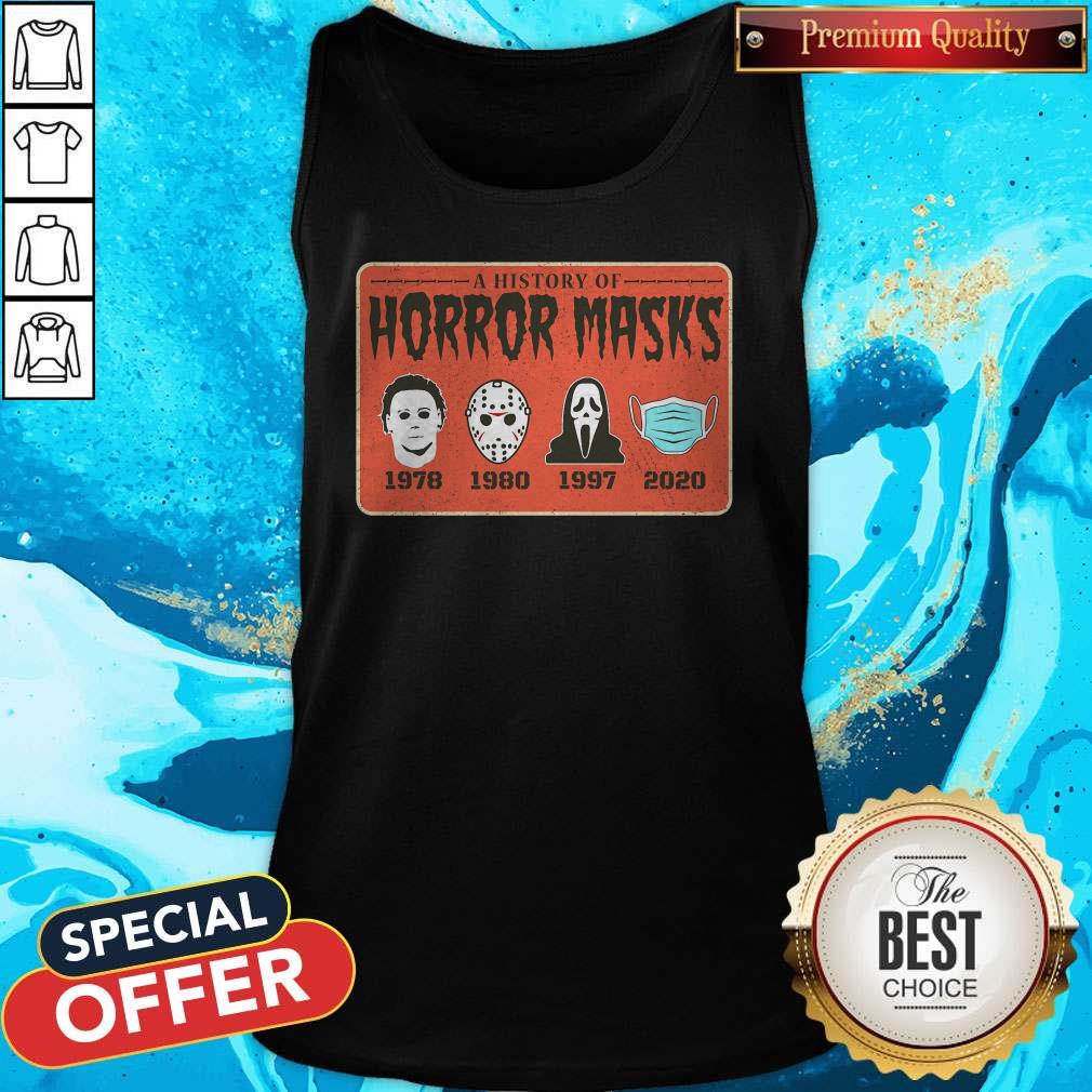 Nice A History Of Horror Masks Halloween Shirt