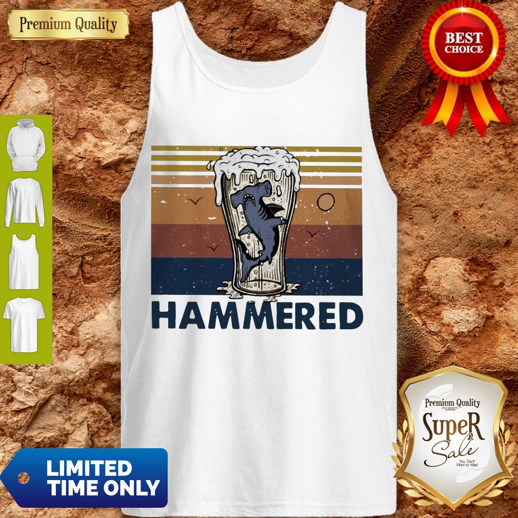 Nice Beer And Hammerhead Sharks Vintage Shirt