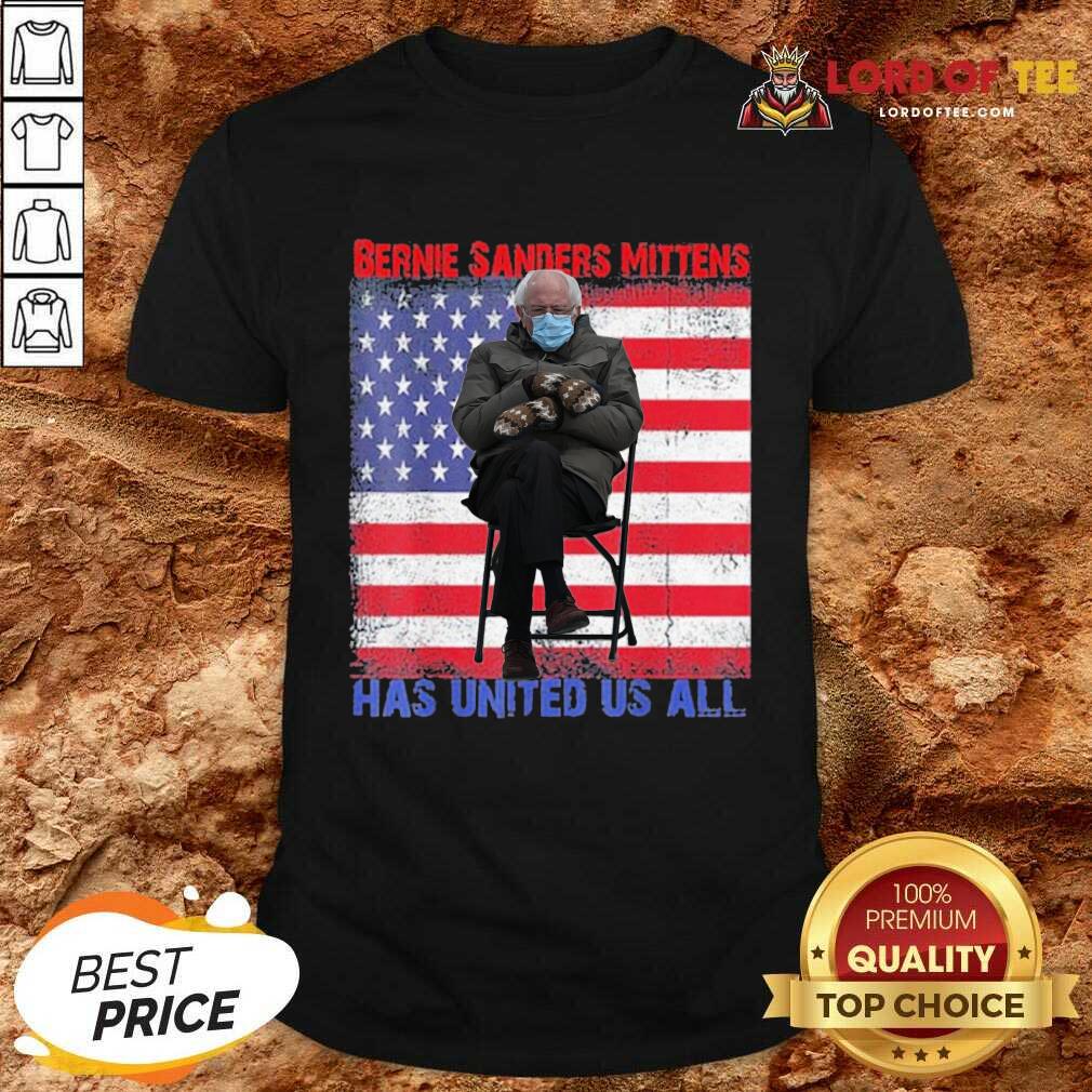 Nice Bernie Sanders Mittens Sitting Inauguration USA Flag Shirt