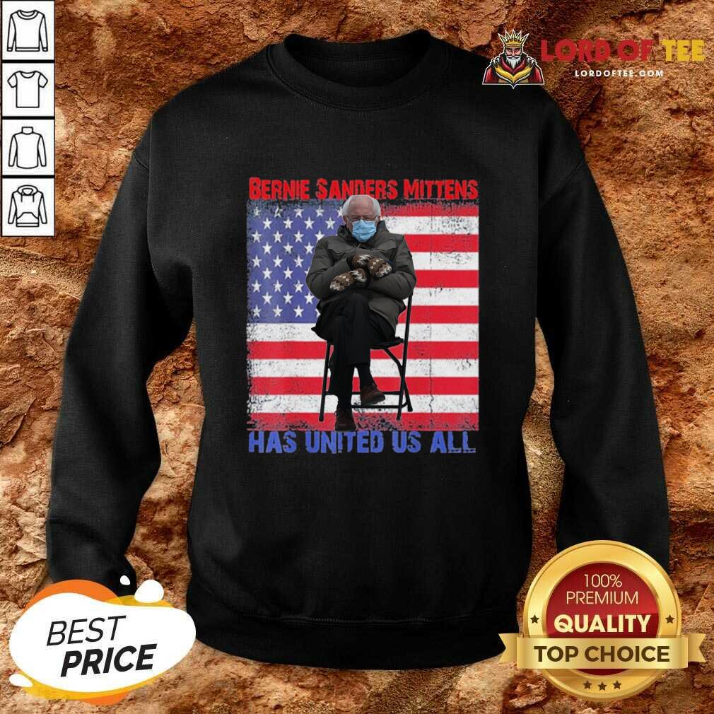 Nice Bernie Sanders Mittens Sitting Inauguration USA Flag Shirt