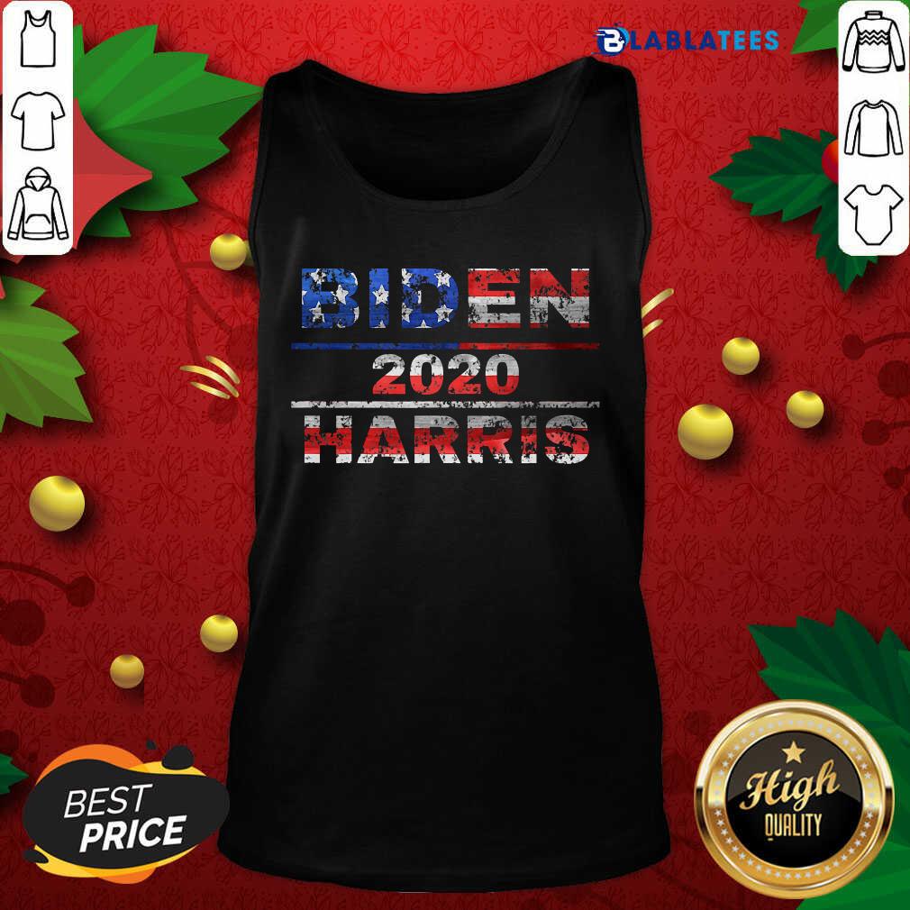 Nice Biden 2020 Harris Retro American Flag Shirt