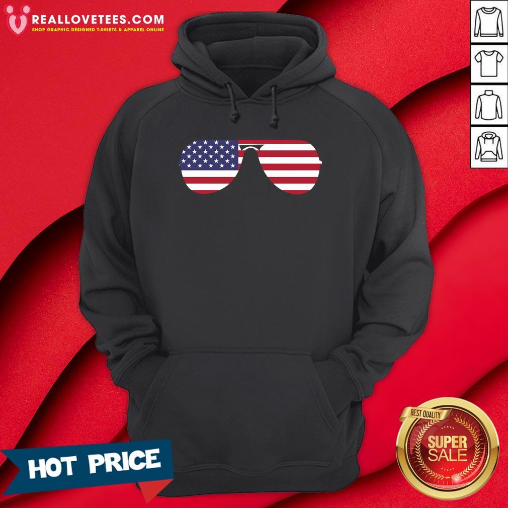 Nice Biden 46th Aviator Sunglasses Patriotic USA Flag Shirt