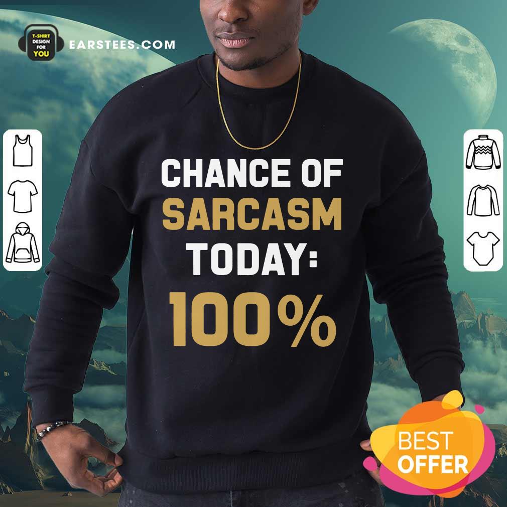 Nice Chance Of Sarcasm Today 100% Shirt