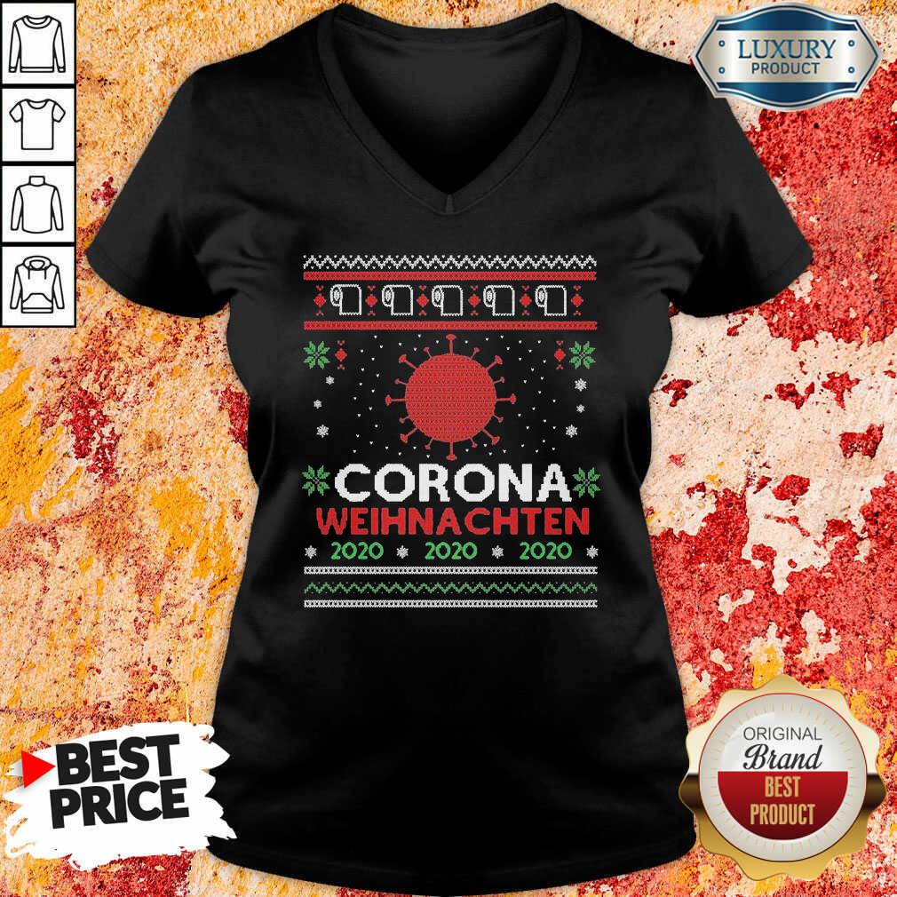 Nice Corona Weihnachten 2020 Ugly Christmas Shirt
