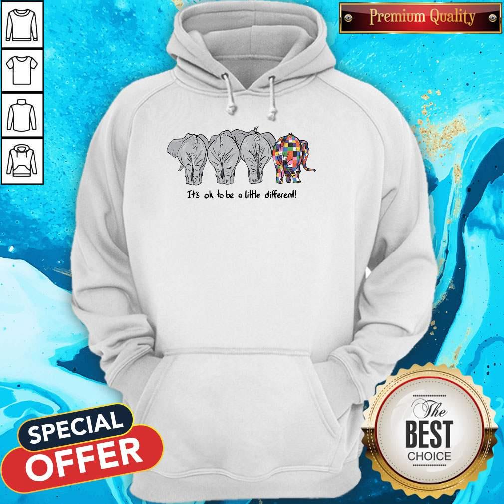 Nice Elephants Autism It’s Ok To Be A Little Different Shirt