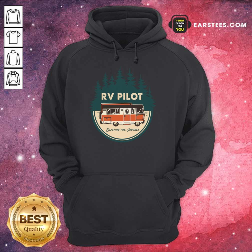 Nice Enjoying The Journey RV Pilot Camp Couple Camping Shirt