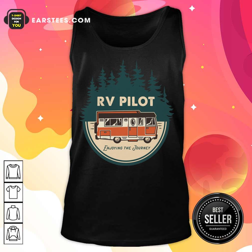 Nice Enjoying The Journey RV Pilot Camp Couple Camping Shirt