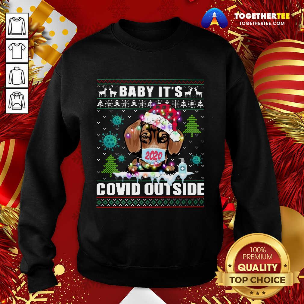 Nice Face Mask 2020 Baby It’s Covid Outside Ugly Christmas Shirt
