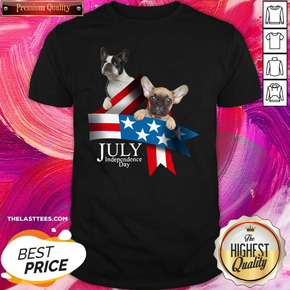 Nice French Bulldog 4 Of July Independence Day American Flag Shirt
