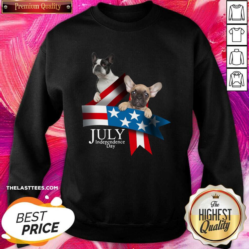 Nice French Bulldog 4 Of July Independence Day American Flag Shirt