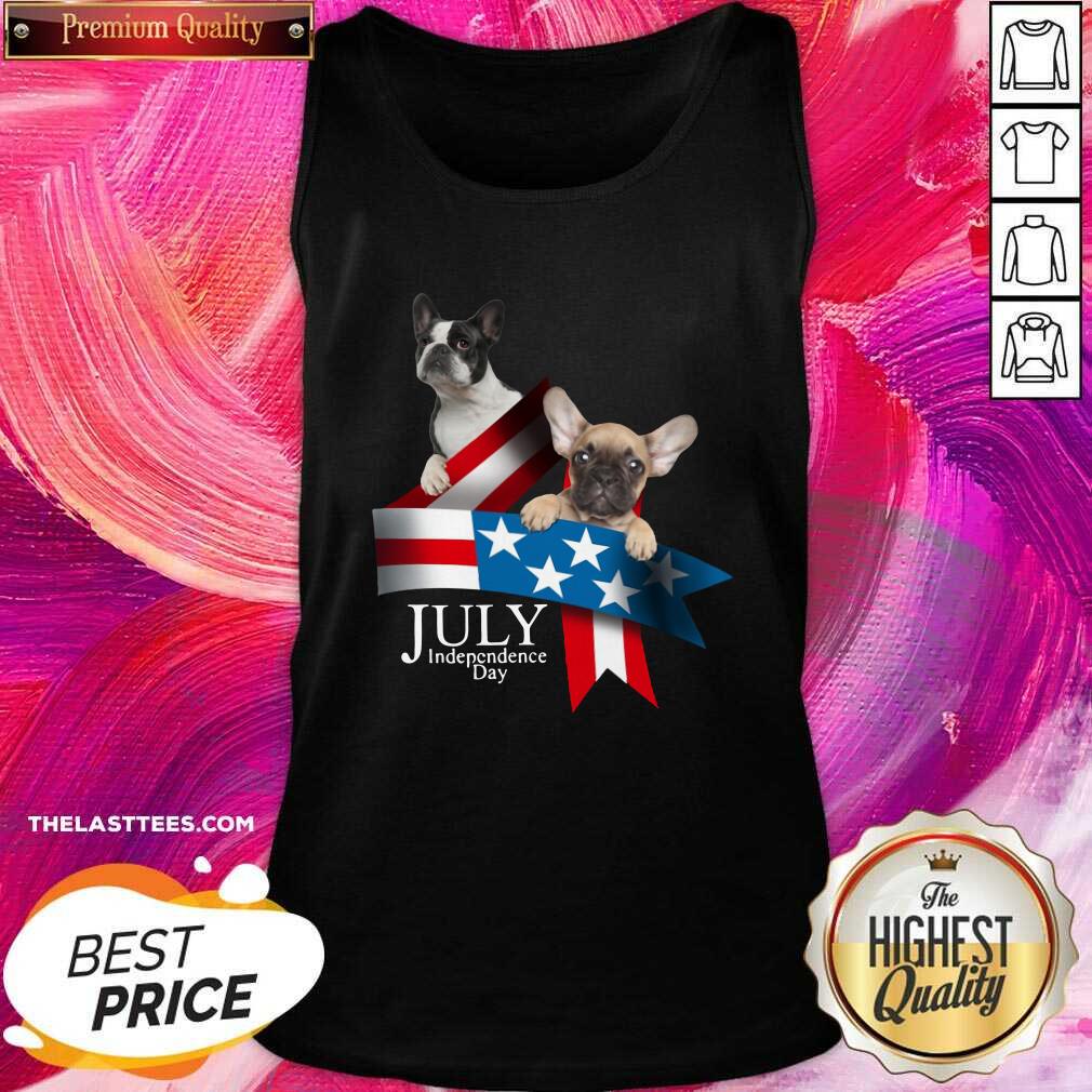 Nice French Bulldog 4 Of July Independence Day American Flag Shirt