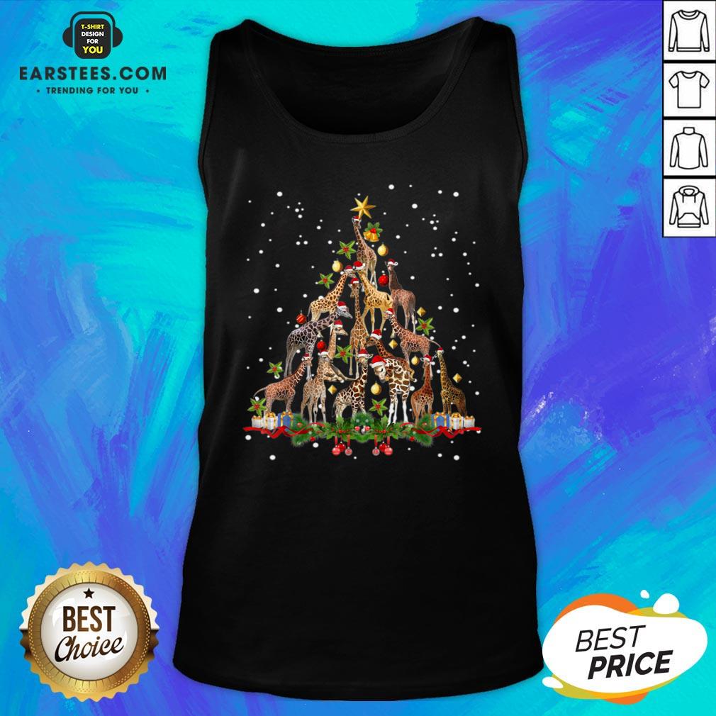 Nice Giraffe Christmas Tree Ornament Decor Shirt