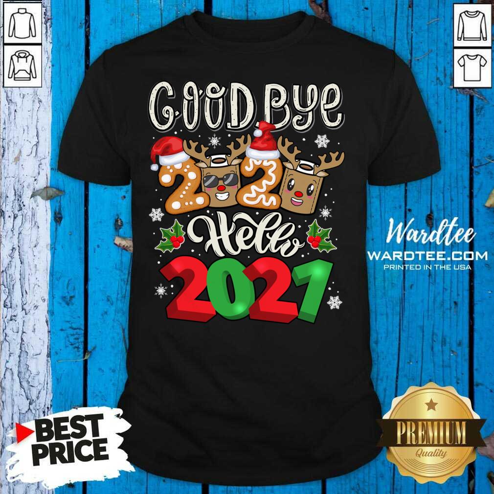 Nice Goodbye 2020 Hello 2021 Merry Christmas Shirt
