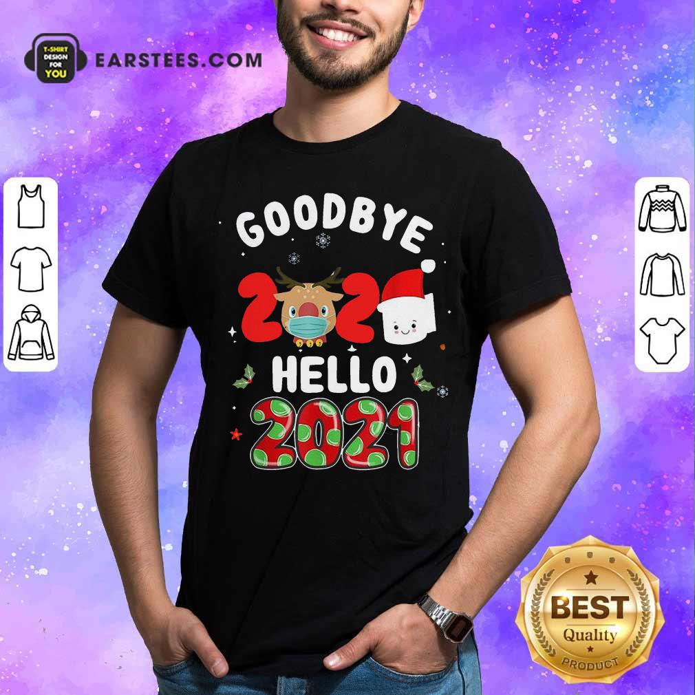 Nice Goodbye 2020 Toilet Paper Santa Hello 2021 Shirt