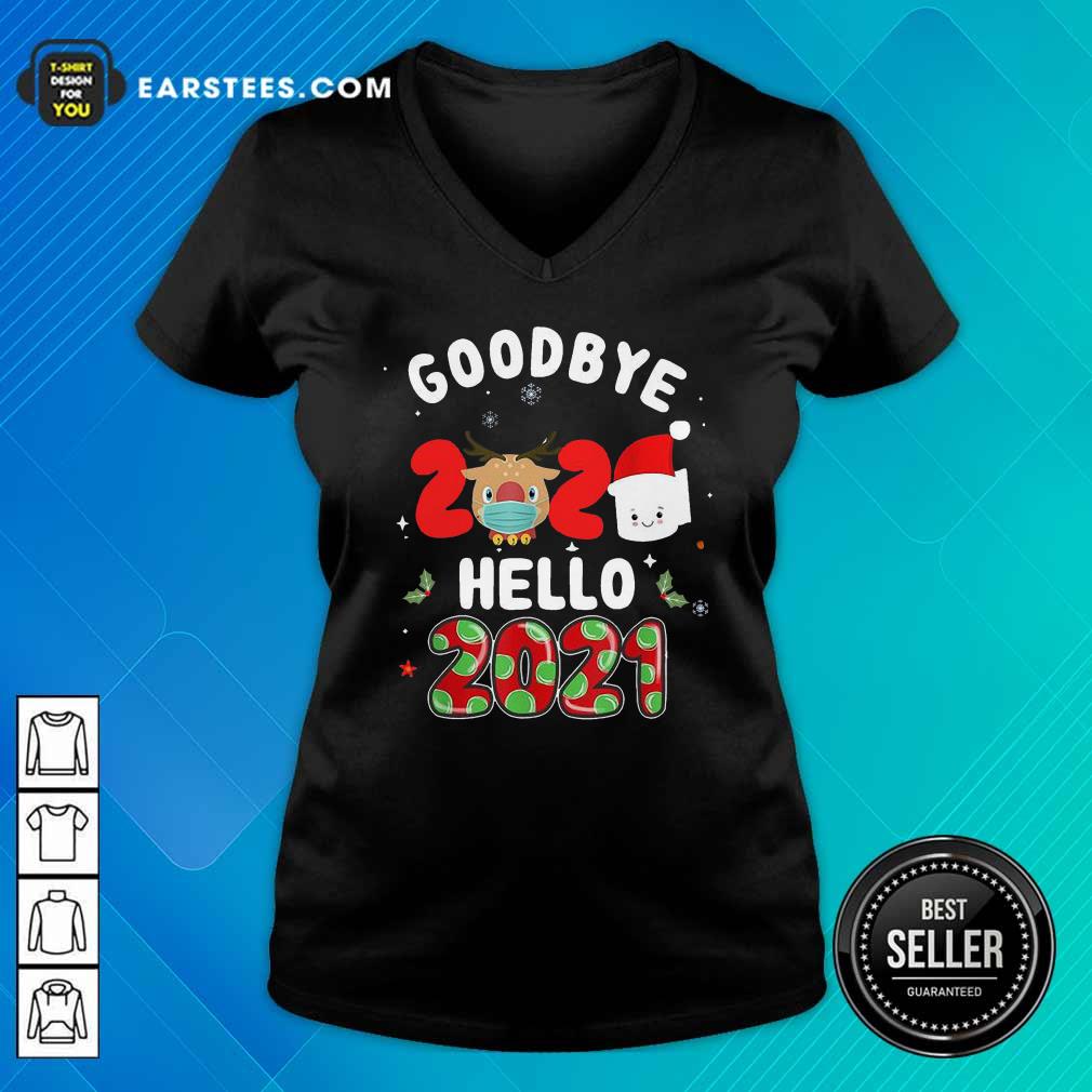 Nice Goodbye 2020 Toilet Paper Santa Hello 2021 Shirt