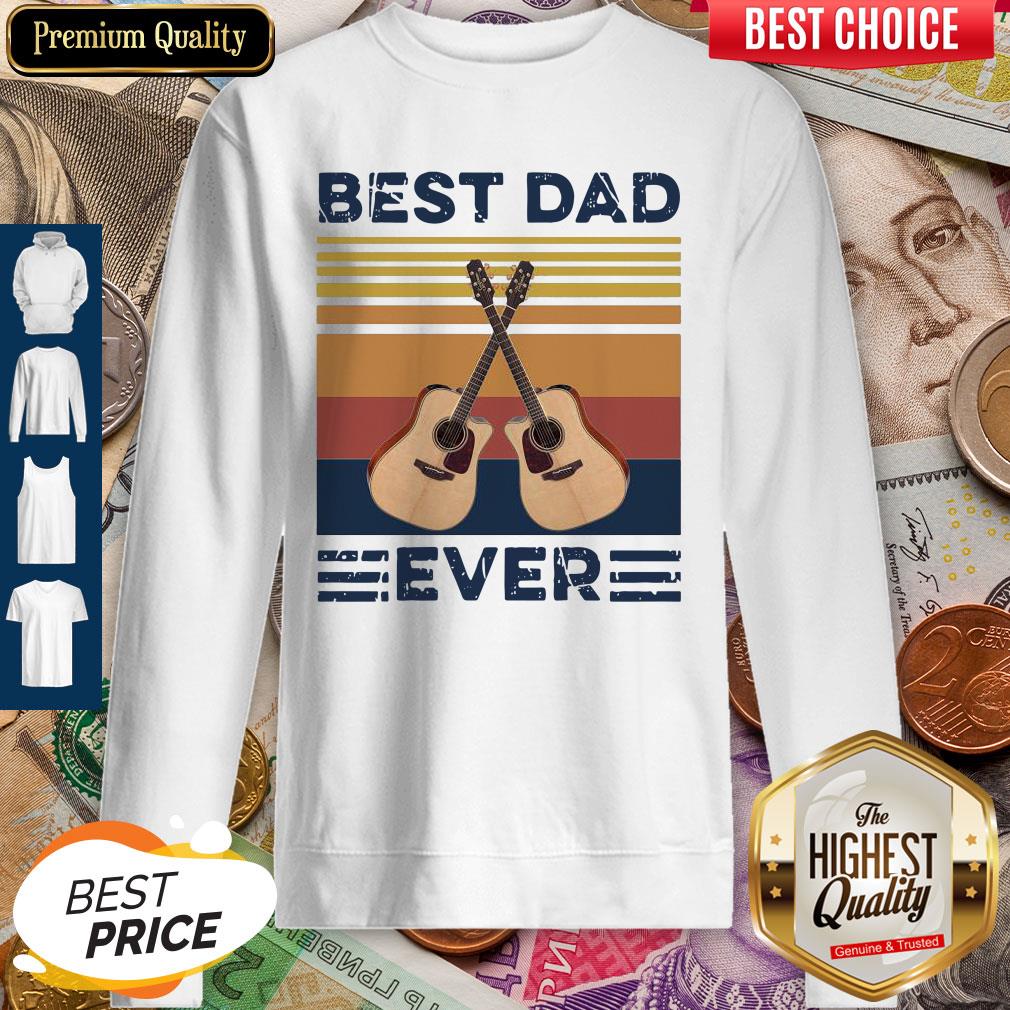 Nice Guitar Best Dad Ever Vintage Shirt