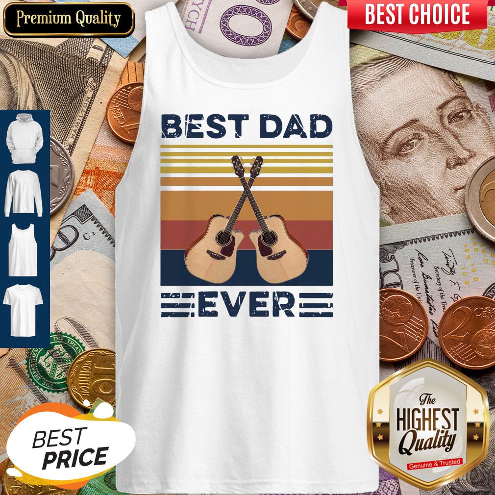 Nice Guitar Best Dad Ever Vintage Shirt