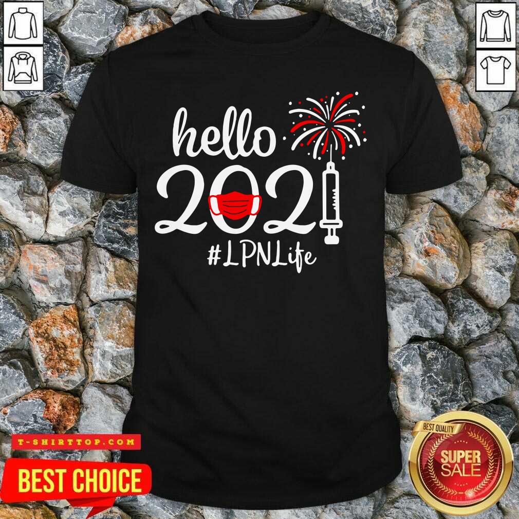 Nice Hello 2021 LPN Life Face Mask Christmas Shirt
