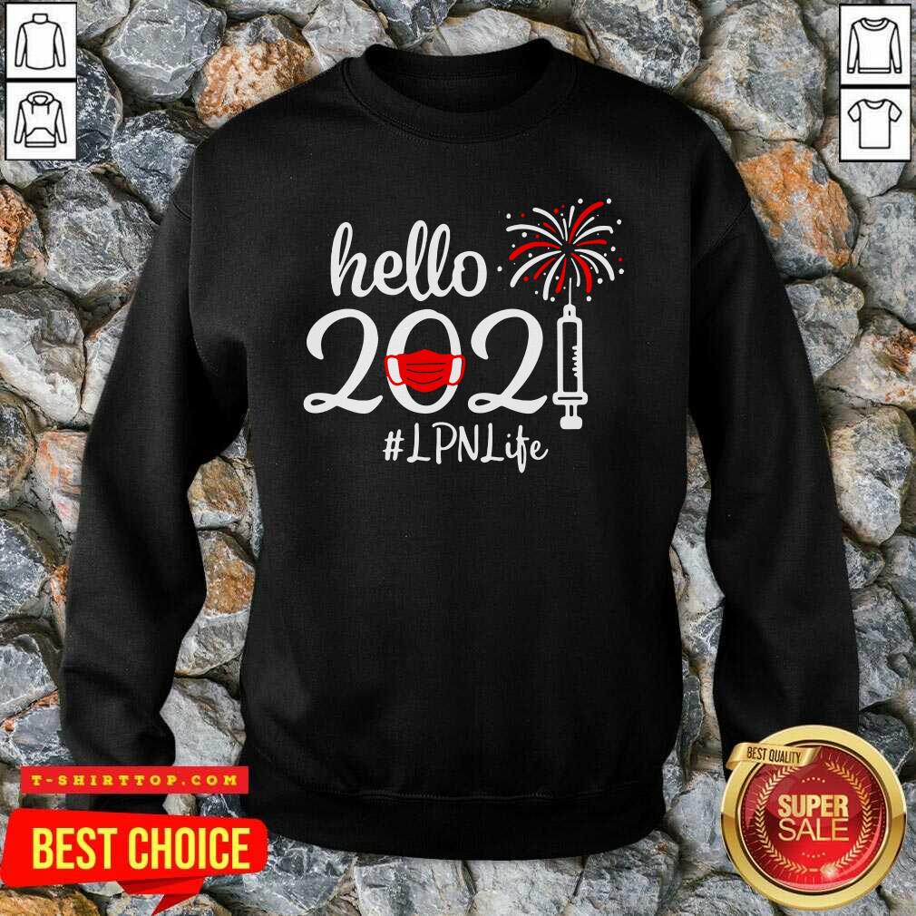 Nice Hello 2021 LPN Life Face Mask Christmas Shirt