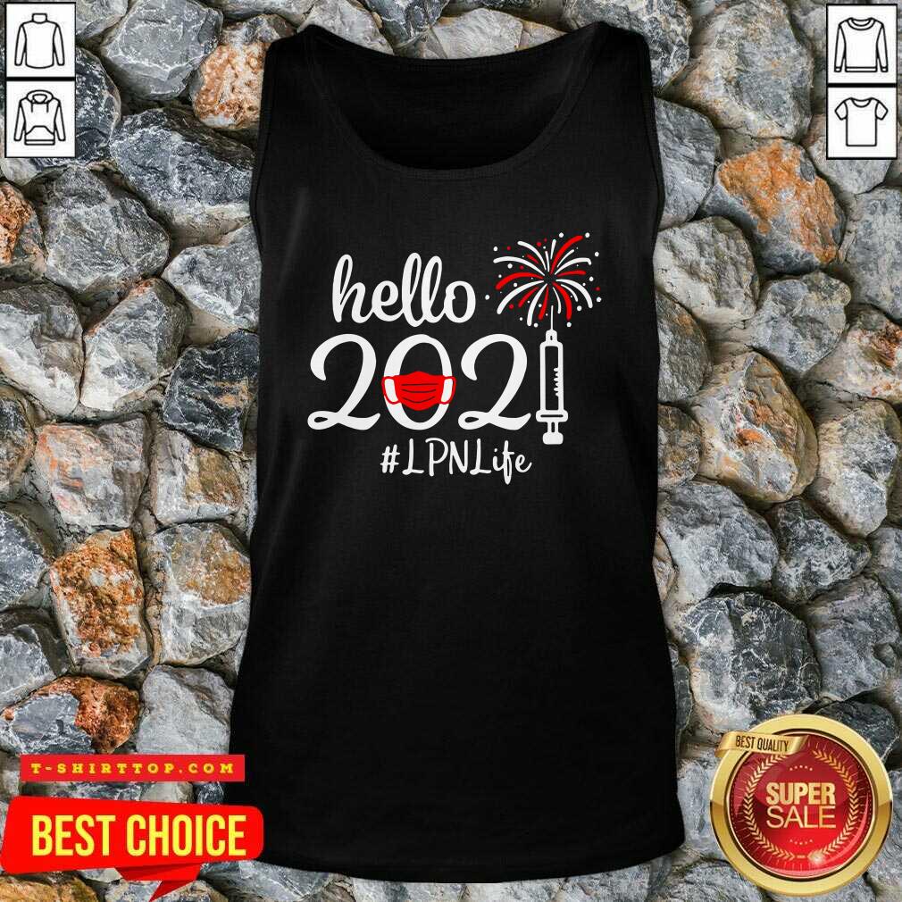 Nice Hello 2021 LPN Life Face Mask Christmas Shirt
