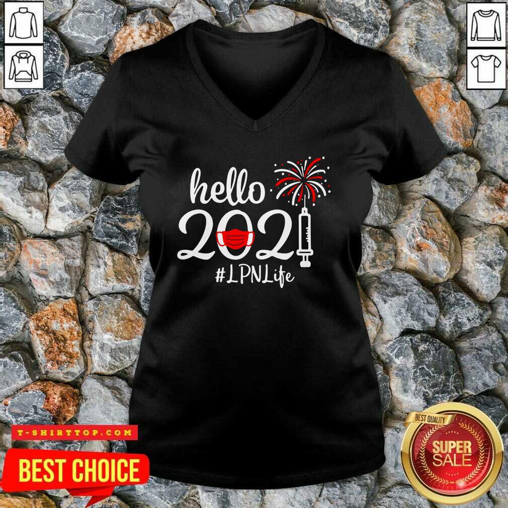 Nice Hello 2021 LPN Life Face Mask Christmas Shirt