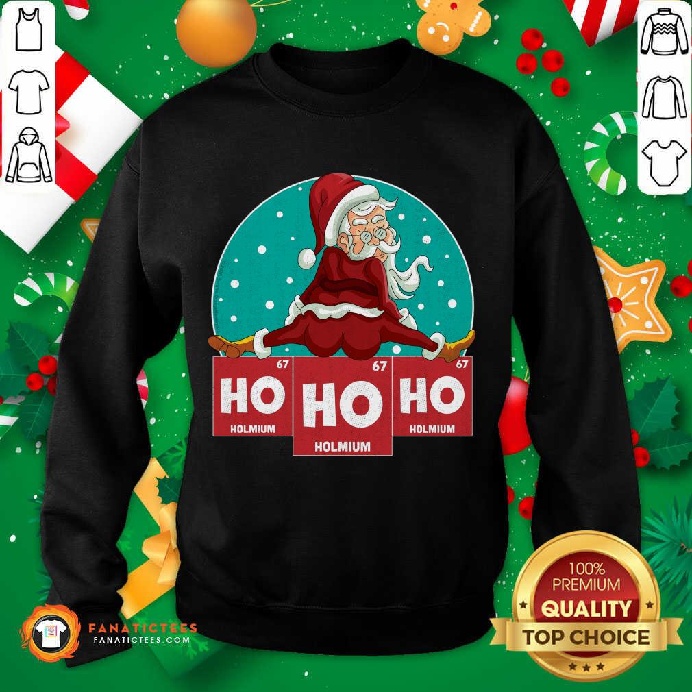 Nice Ho Ho Ho Santa Periodic Table Science Chemistry Christmas T-Shirt