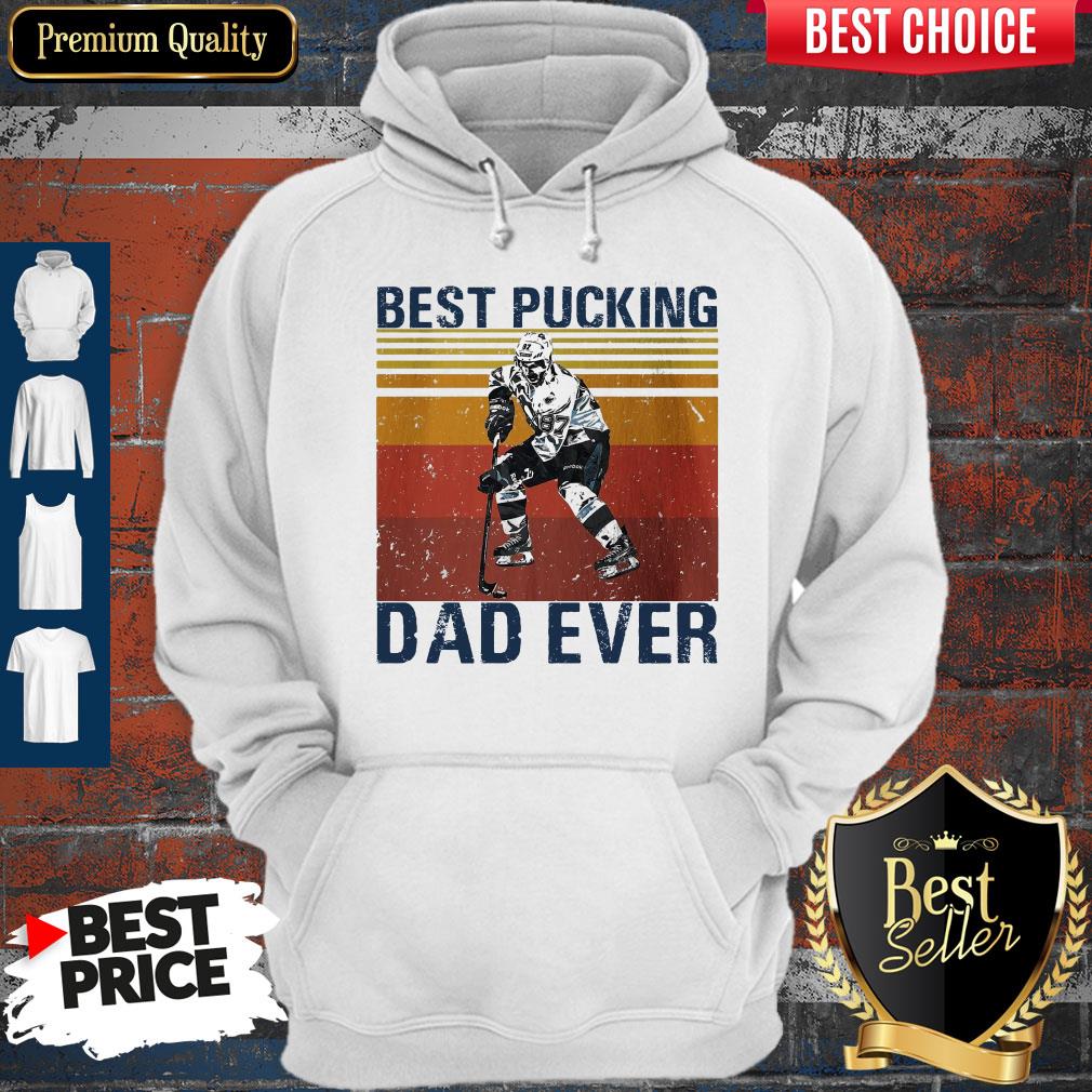 Nice Hockey Best Pucking Dad Ever Happy Father’s Day Vintage Shirt