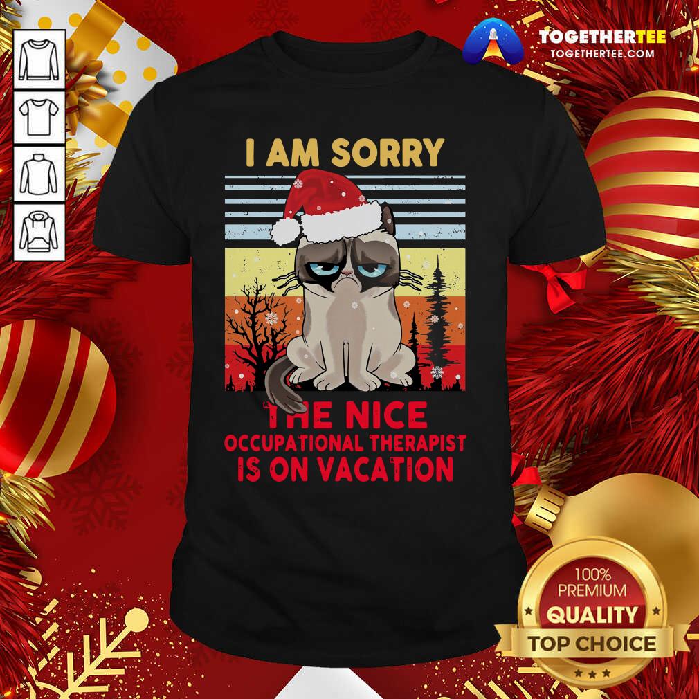 Nice I Am Sorry The Nice Occupational Therapist Is On Vacation Shirt