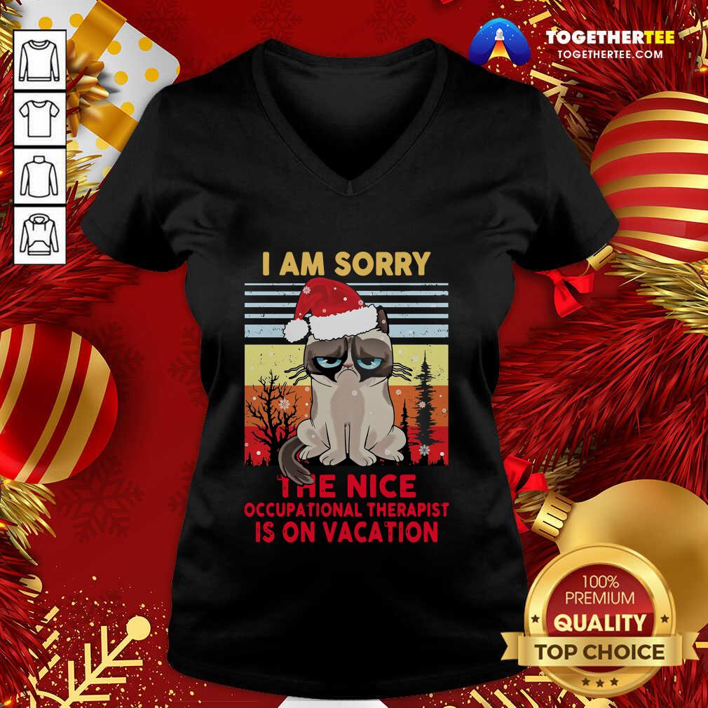 Nice I Am Sorry The Nice Occupational Therapist Is On Vacation Shirt