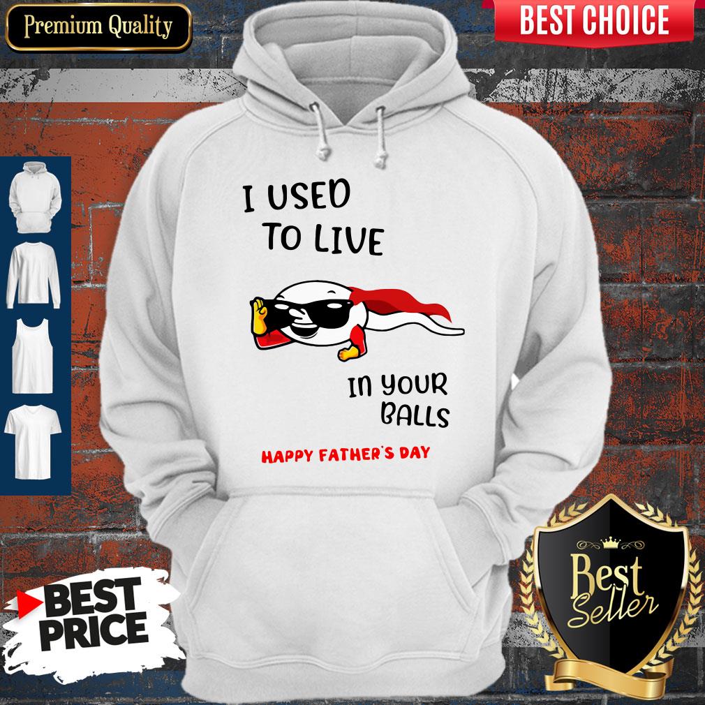 Nice I Used To Live In Your Balls Happy Fathers Day Shirt