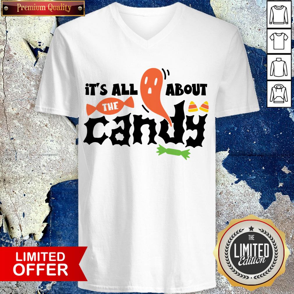 Nice It'S All About The Candy Halloween Day Shirt