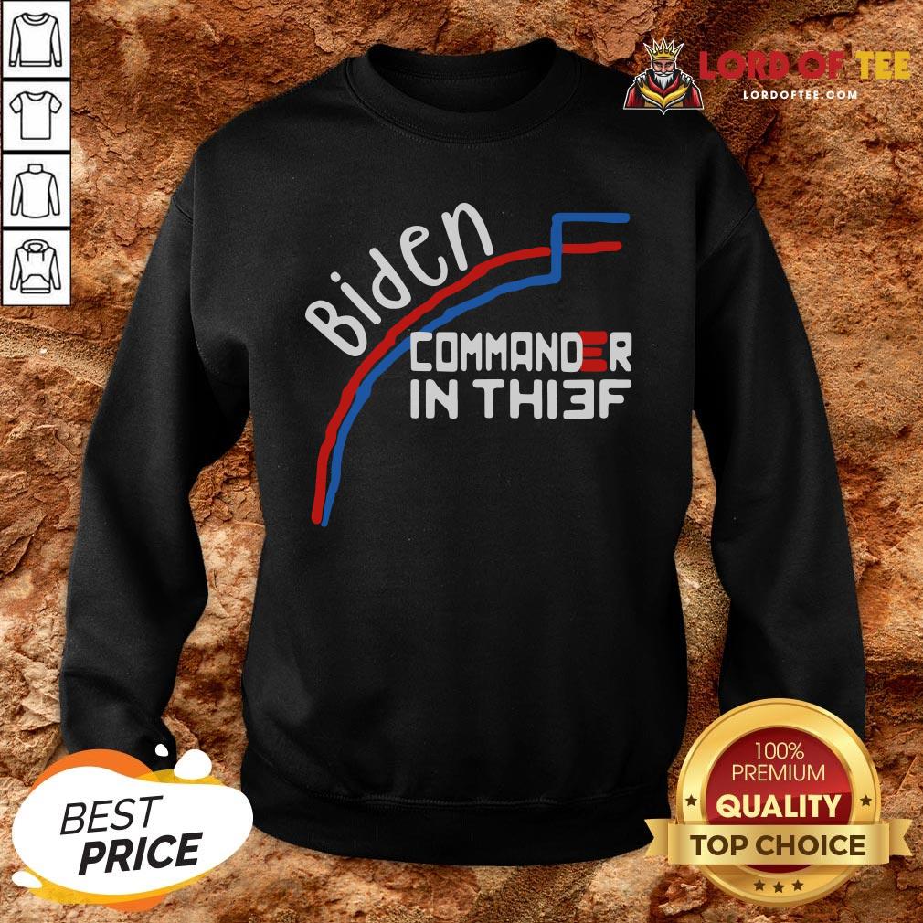 Nice Joe Biden Commander In Thief Benford’s Law Trump Shirt