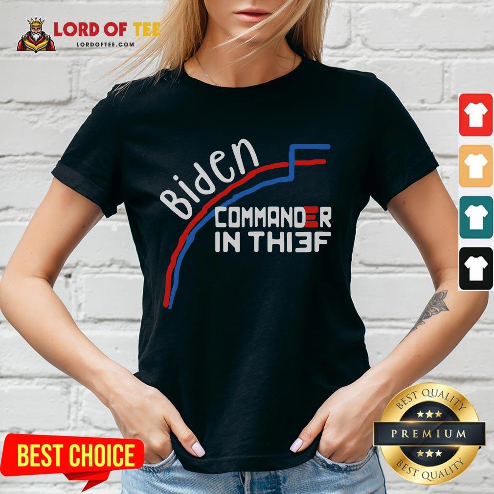 Nice Joe Biden Commander In Thief Benford’s Law Trump Shirt