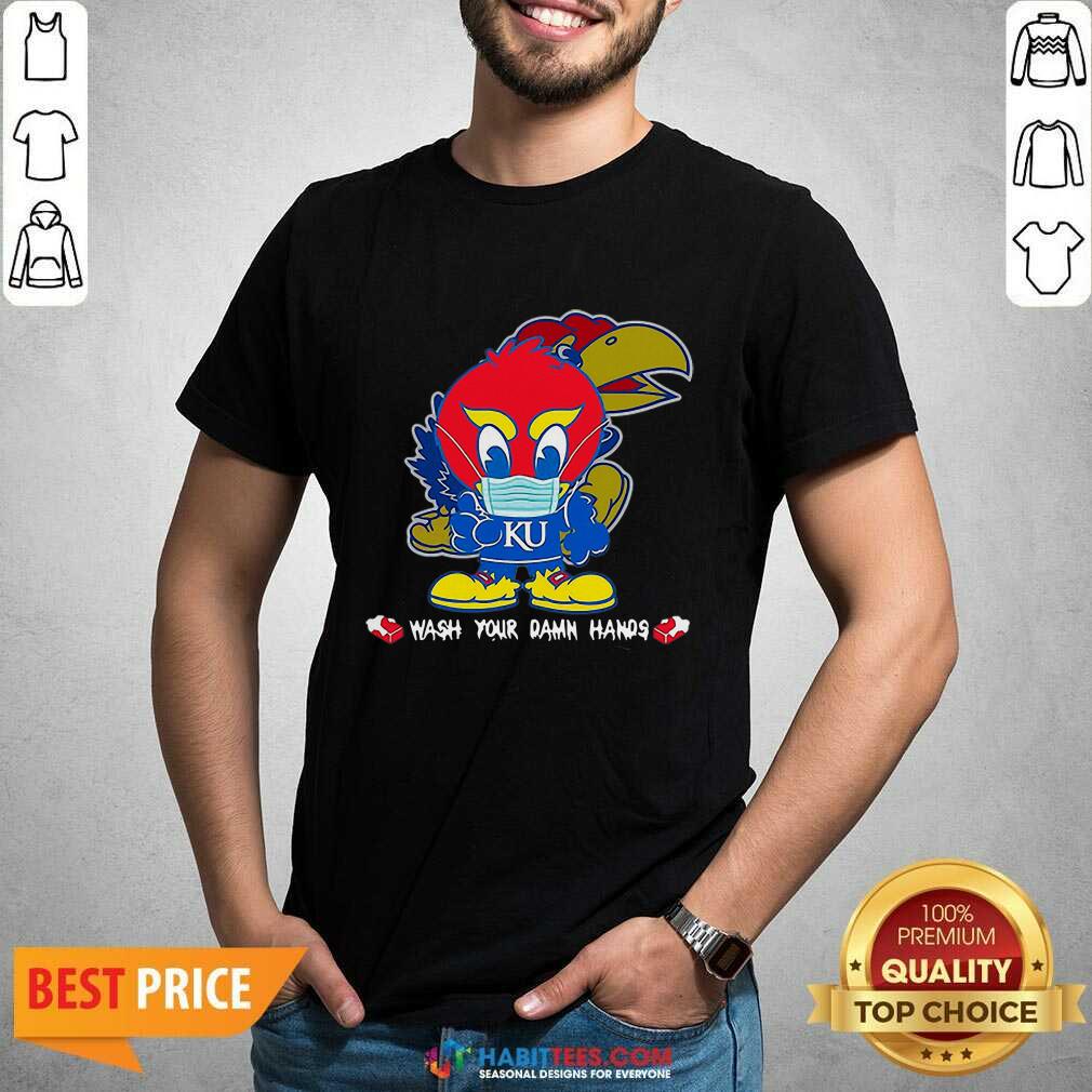 Nice Kansas Jayhawks Damn Hands Covid-19 Shirt